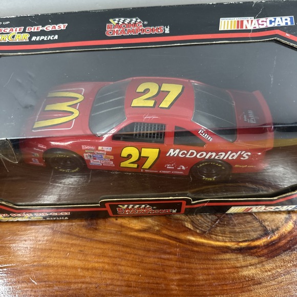 1992 Edition Racing Champions 1:24 McDonald's #27 Nascar‎ Jimmy Spencer - Picture 2 of 8